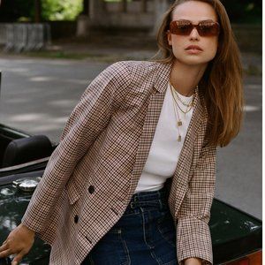 BLOGGER FAVORITE Scotch & Soda Plaid Tailored Blazer